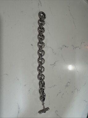 Barbara Bixby Silver Link Toggle Bracelet
